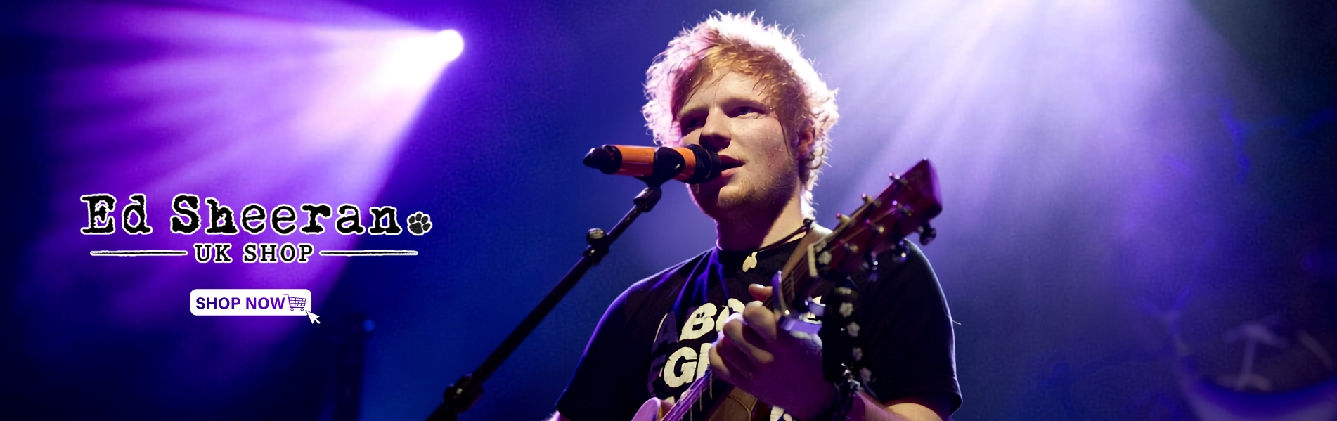 Ed Sheeran UK Shop Banner 1 - Ed Sheeran UK Shop