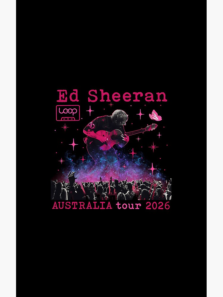 Ed Sheeran Loop Tour Australia 2026 Concert Shower Curtain - Image 2