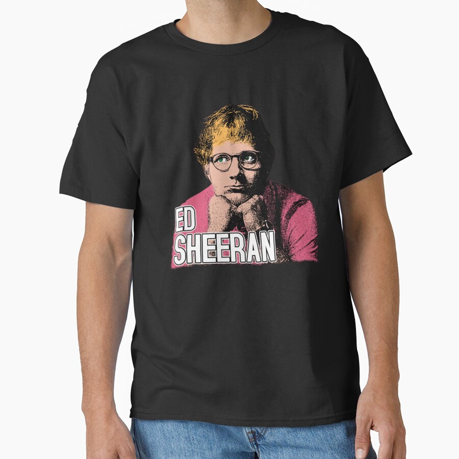 Cartoon Style Pop Musician Ed Sheeran T-shirt