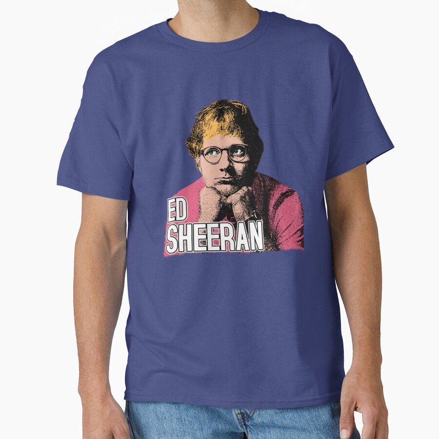 Cartoon Style Pop Musician Ed Sheeran T-shirt - Image 4
