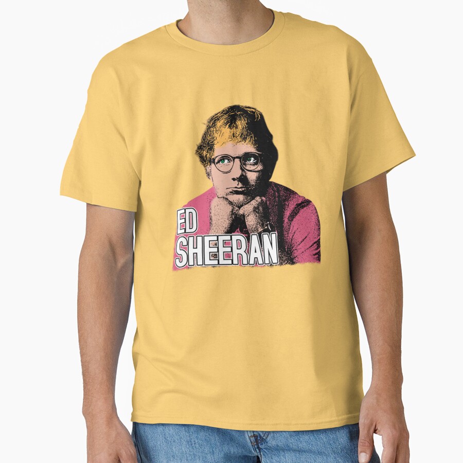 Cartoon Style Pop Musician Ed Sheeran T-shirt - Image 6