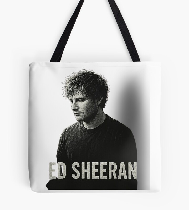 Ed Sheeran Portrait Black And White Tote Bag