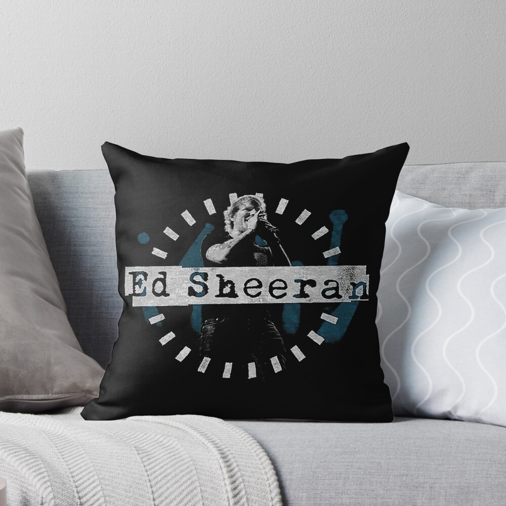 Ed Sheeran Loop Tour Fan Art Throw Pillow